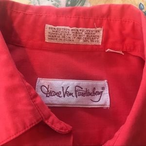 Vintage Diane Von Furstenberg cotton shirt, S